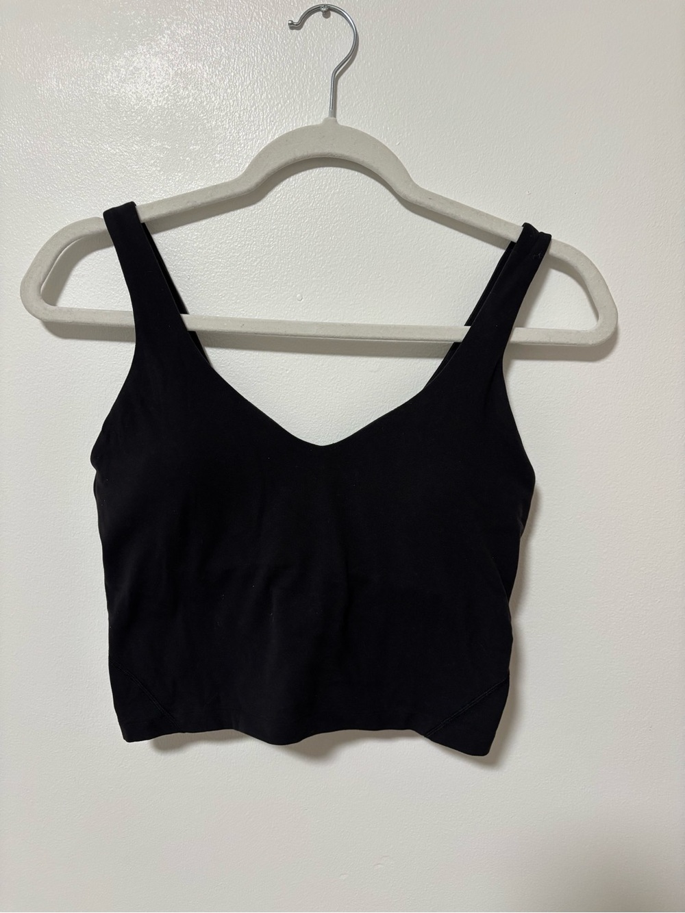 lululemon athletica Black V-Neck Cropped Tank